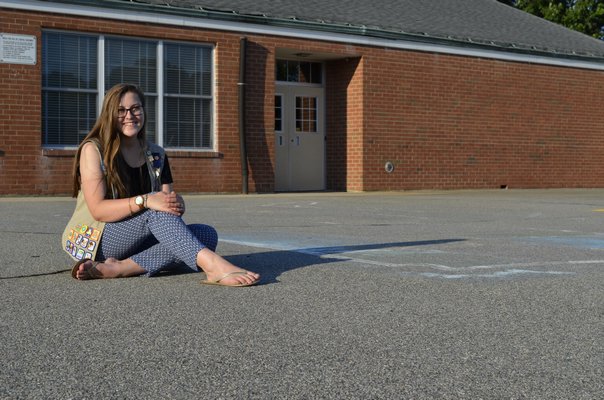 Emma Galasso wants to repave and repaint the Remsenburg-Speonk Elementary School's playground to earn her Girl Scout Gold Award. ALEXA GORMAN