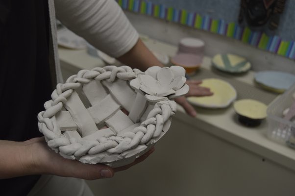 Tuckahoe School students have spent months making ceramic and clay bowls for the school's second Empty Bowls event, which helps raise awareness of hunger. ALYSSA MELILLO