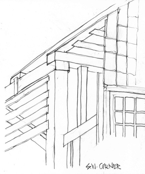 From architect Robert Strada's sketchbook. COURTESY ROBERT STRADA