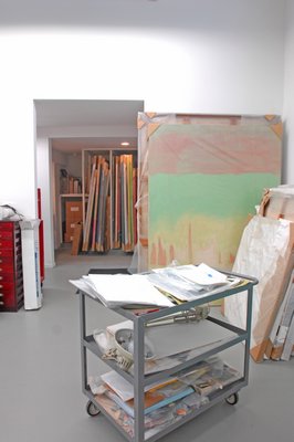 Virginia Jaramillo's studio in Hampton Bays.  DANA SHAW