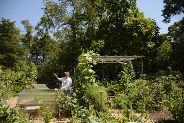 To Edwina von Gal, her property's real magic is in her chemical-free garden. JD ALLEN