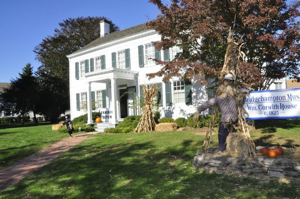 The William Corwith House in Bridgehampton is exhibiting a portion of the late Jack Musnicki's antique Halloweeen collection. MICHELLE TRAURING