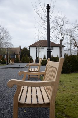 The Village of Westhampton Beach is accepting donations to help pay for benches and lamp posts, among other things, at the new Glovers Park. GREG WEHNER