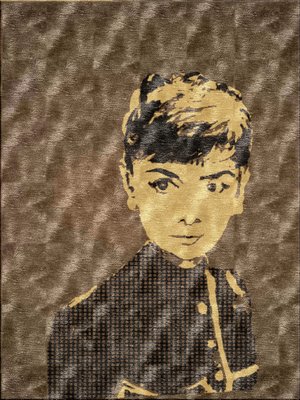 A rendering of the "art rug" by William Quigley. COURTESY CUSTOM COOL RUGS