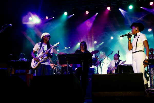 Nile Rodgers and Janelle Monae. Jack Sullivan