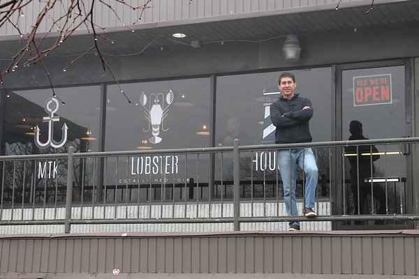 Diego Flores at his new Montauk restaurant, MTK Lobster House. KYRIL BROMLEY