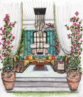 Rajni Alex’s Outdoor Oasis at the Hamptons Designer Showhouse