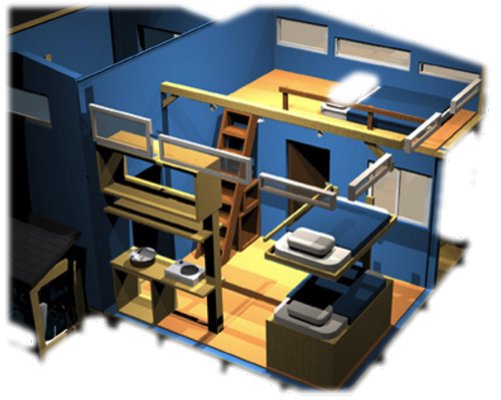A rendering of a safe room. Photo courtesy Survivability Services International.