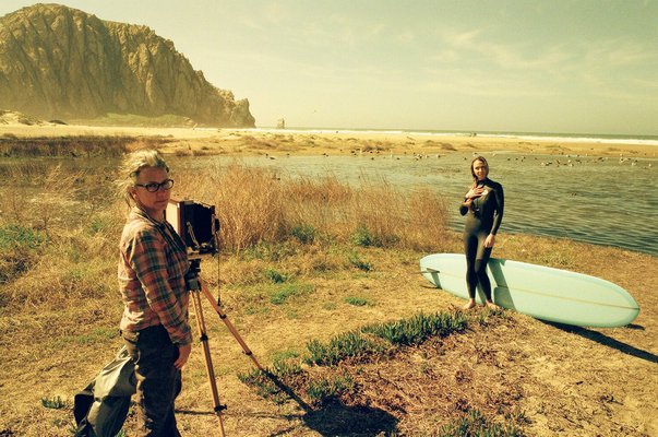 Joni Sternbach shooting on location. BEN BARNICK