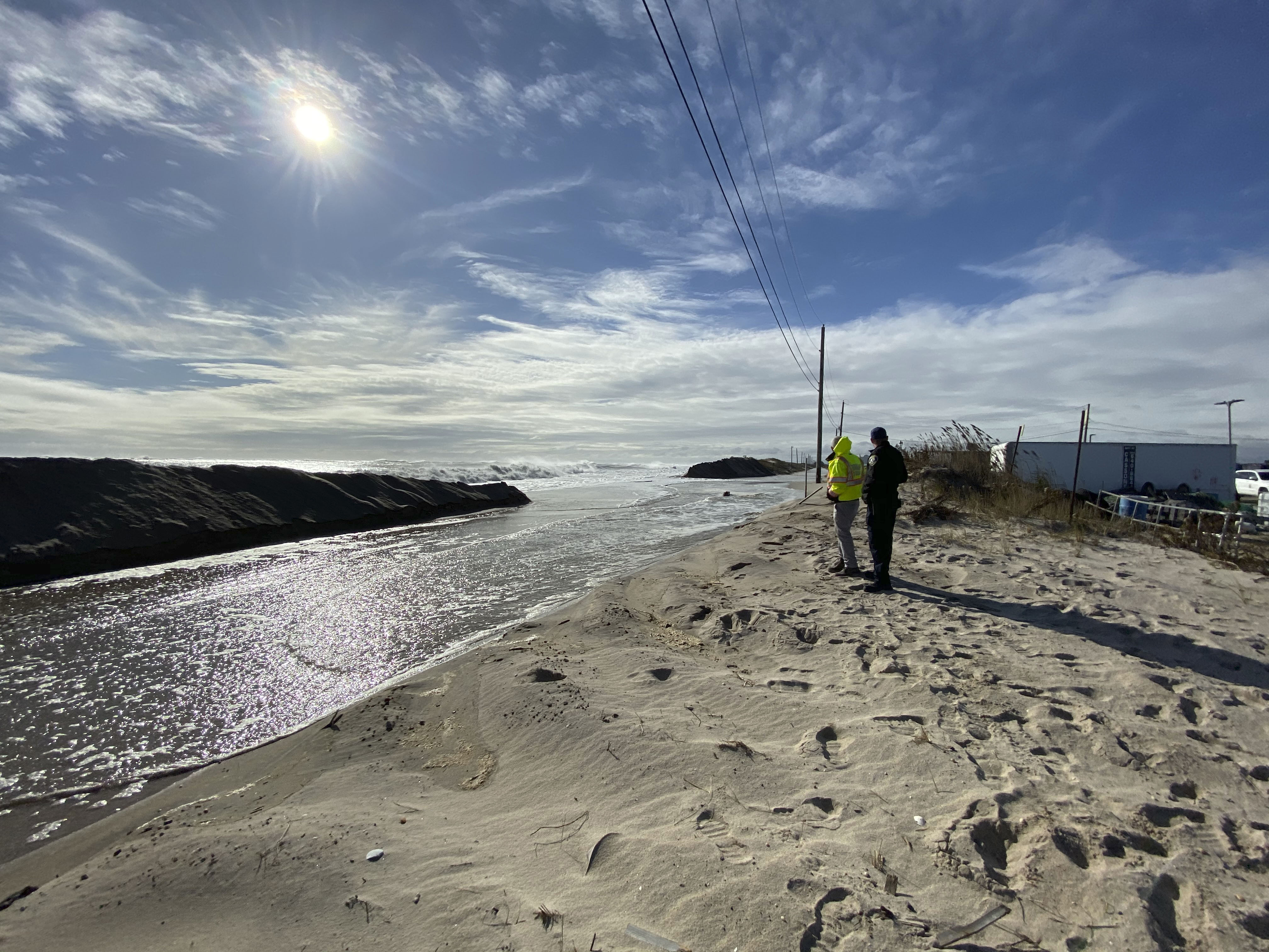 Dredging Efforts Stall As Berm Washes Out In Hampton Bays 27 East