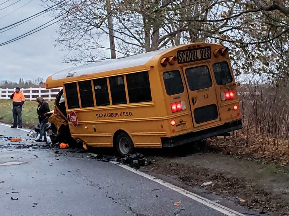 Three People, Including A Student, Injured When SUV Strikes School Bus