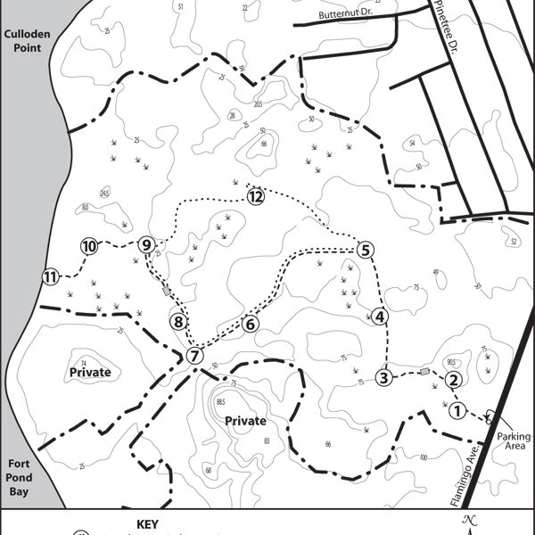 Hiking Culloden Point preserves trails 27 East