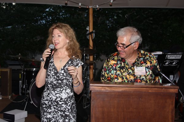 Honoree April Gornik and Andy Sabin.