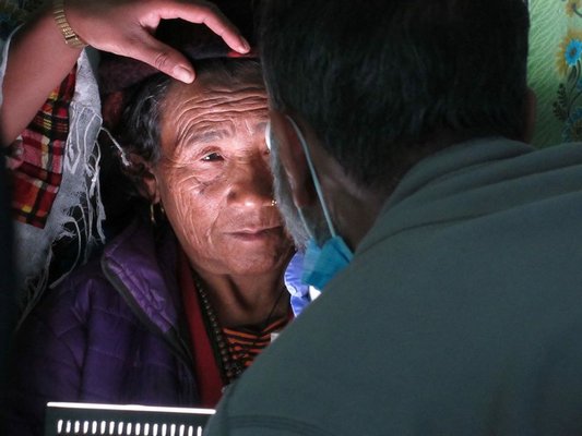 Some of the patients during Operation International's recent Operation Restore Vision trip to Nepal