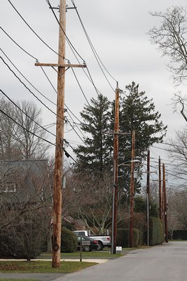 The old utility poles in East Hampton have finally been removed. KYRIL BROMLEY
