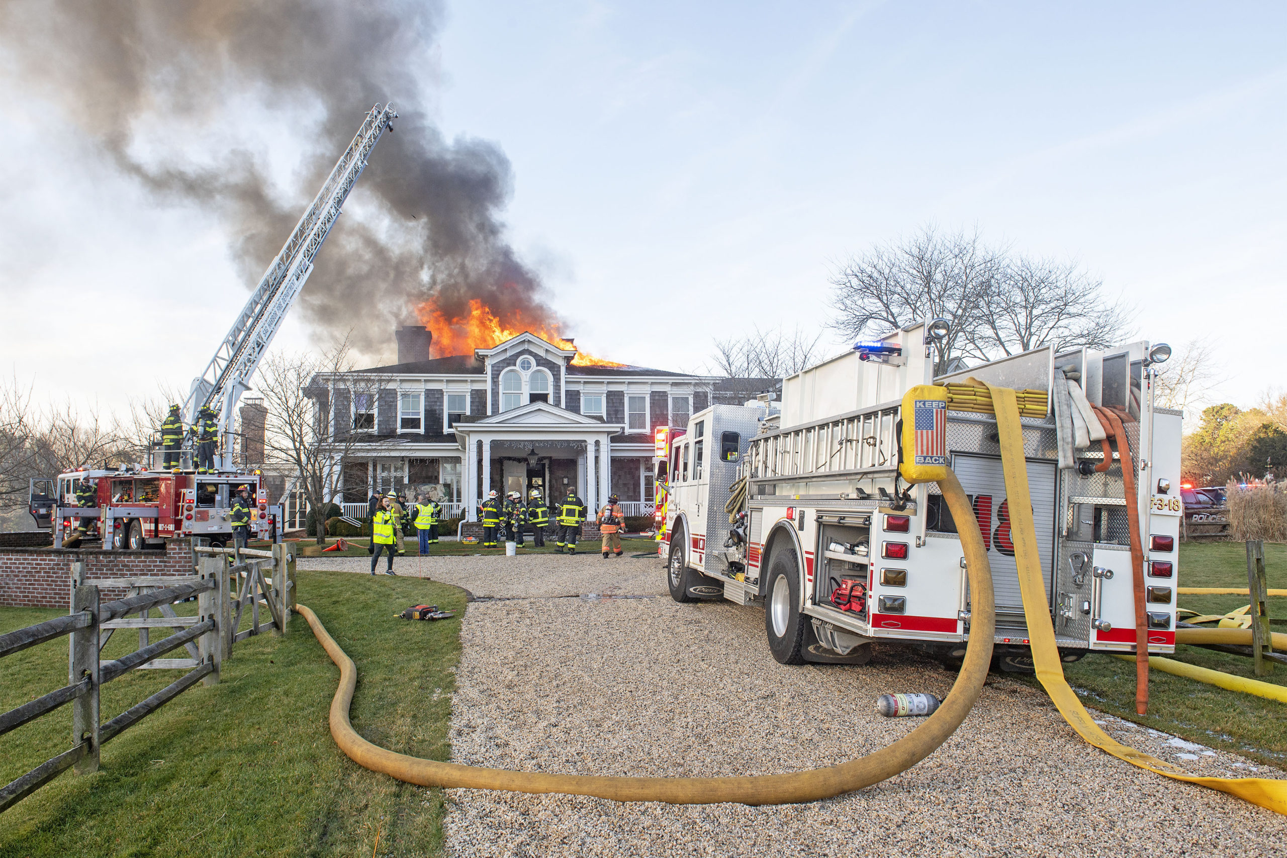 Officials Eye Gas Fireplace As Origin Of Hearst Mansion Fire In Water