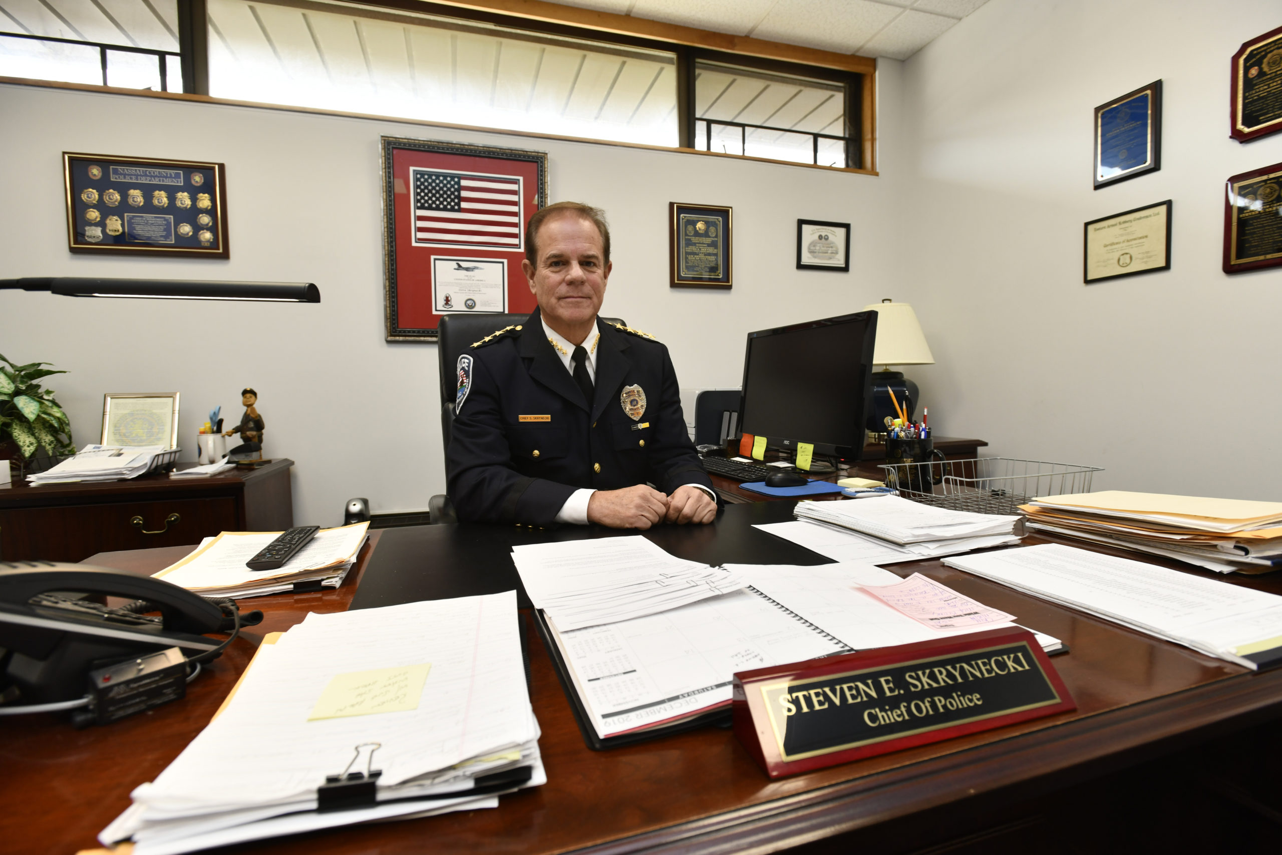 Southampton Town Police Chief Steven Skrynecki wants to get out ahead of any potential problem by stepping up local communication and raising awareness about the dangers of methamphetamine.   DANA SHAW