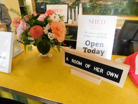 The SHED is a women’s shared work space taking place every Tuesday from 10 a.m. to 4 p.m. at Estia's Little Kitchen in Sag Harbor. Amanda Fairbanks