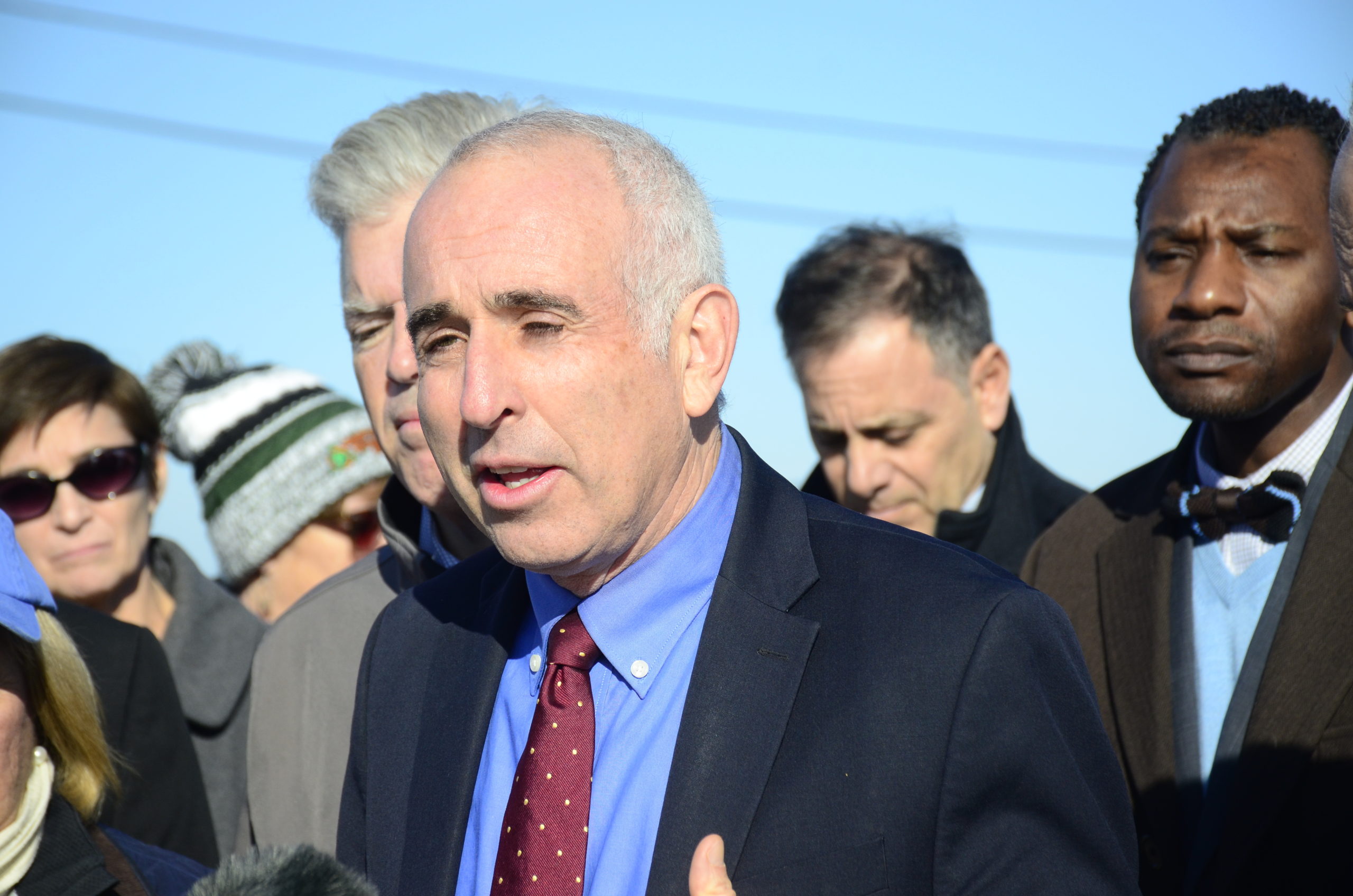 Southampton Town Supervisor Jay Schneiderman is working with U.S. Senator Chuck Schumer to get additional dredging in Hampton Bays. GREG WEHNER
