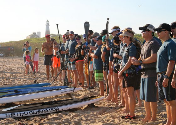 Paddlers For Humanity held its 10th annual Block Island Challenge on Saturday in which partipants paddle from Montauk Point to Block Island.