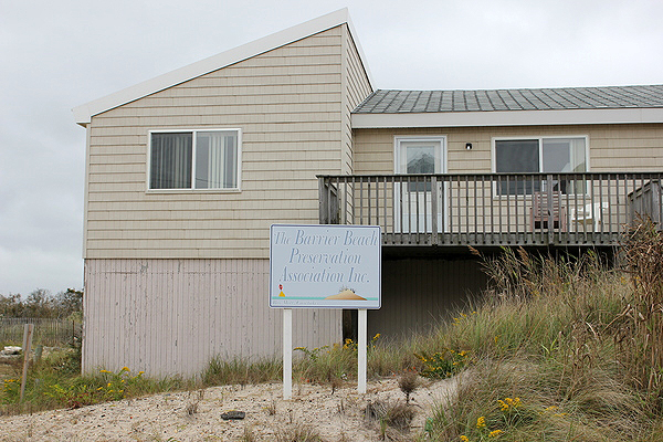 Property owned by the Barrier Beach Preservation Association. CAROL MORAN
