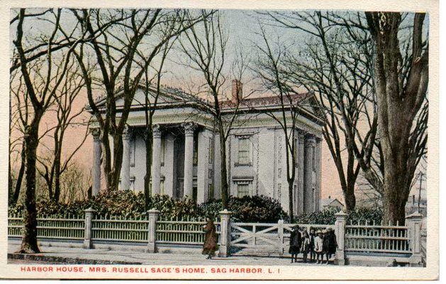 An early-20th-century postcard of Margaret Olivia Slocum Sage's Sag Harbor home