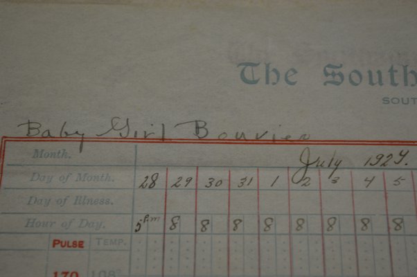  Southampton Hospital dug up the birth records of his wife