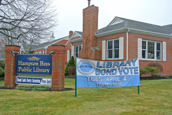 The Hampton Bays Library referendum vote will be held on Tuesday. DANA SHAW