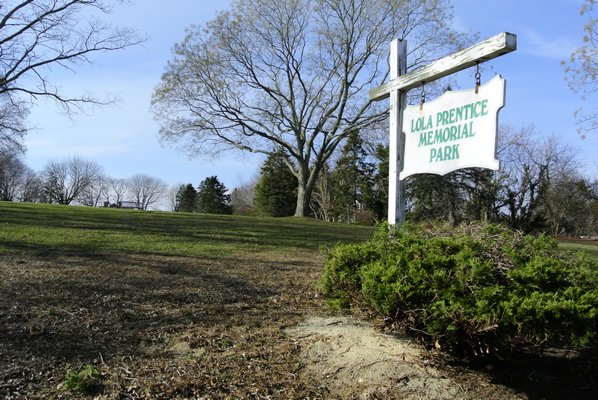 The Lola Prentice Memorial Park on Windmill Lane in Southampton Village will become a dog park. DANA SHAW