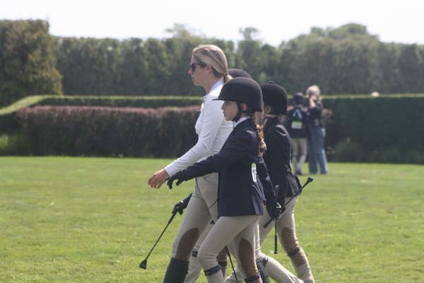 Claire Stevenson and Worthy were champions in the local hunter non-pro division on Sunday. CAILIN RILEY