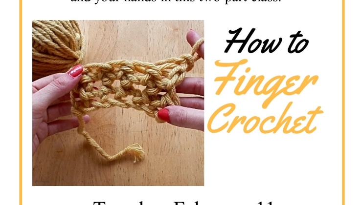 finger crochet a scarf