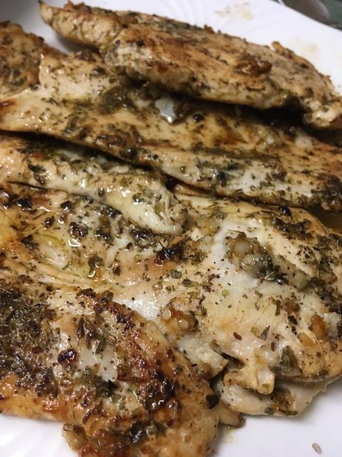 Sauteed chicken breasts