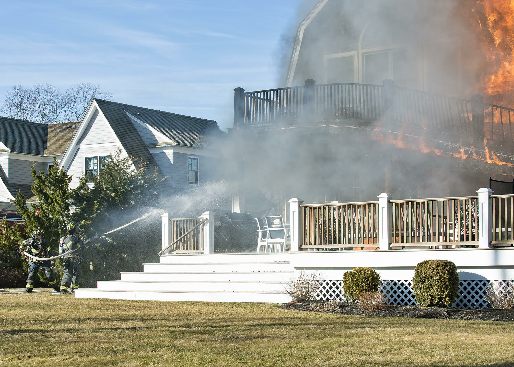 Firefighters Battle Blaze In Westhampton Beach Home Wednesday Afternoon ...