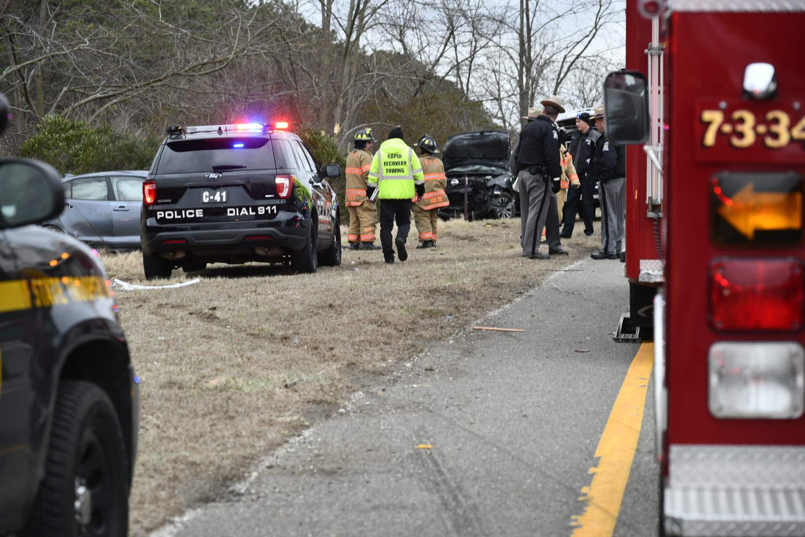 Two People Airlifted To Stony Brook Following Sunrise Highway Accident