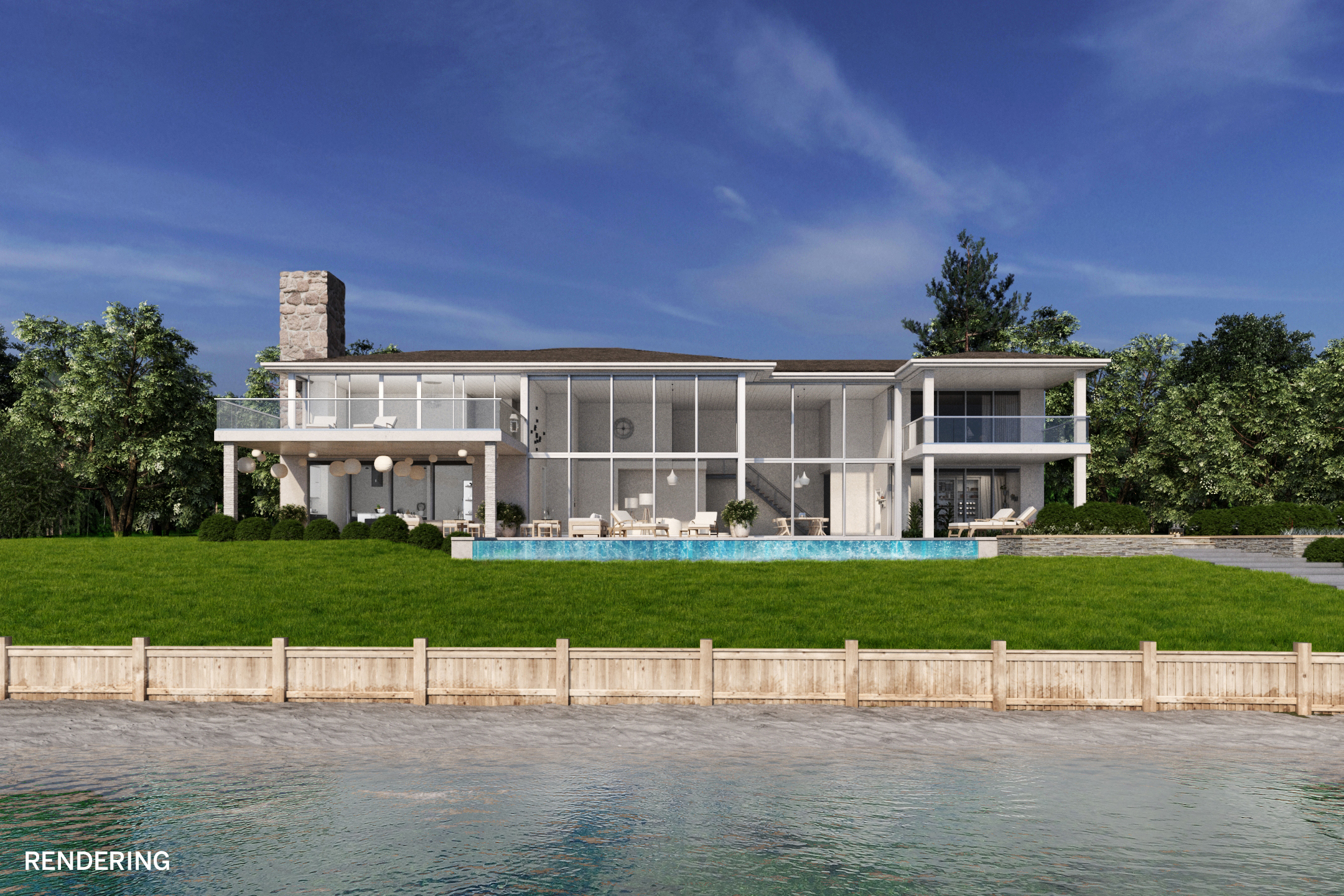 Renderings of a potentional new build at 24 East Harbor Drive.