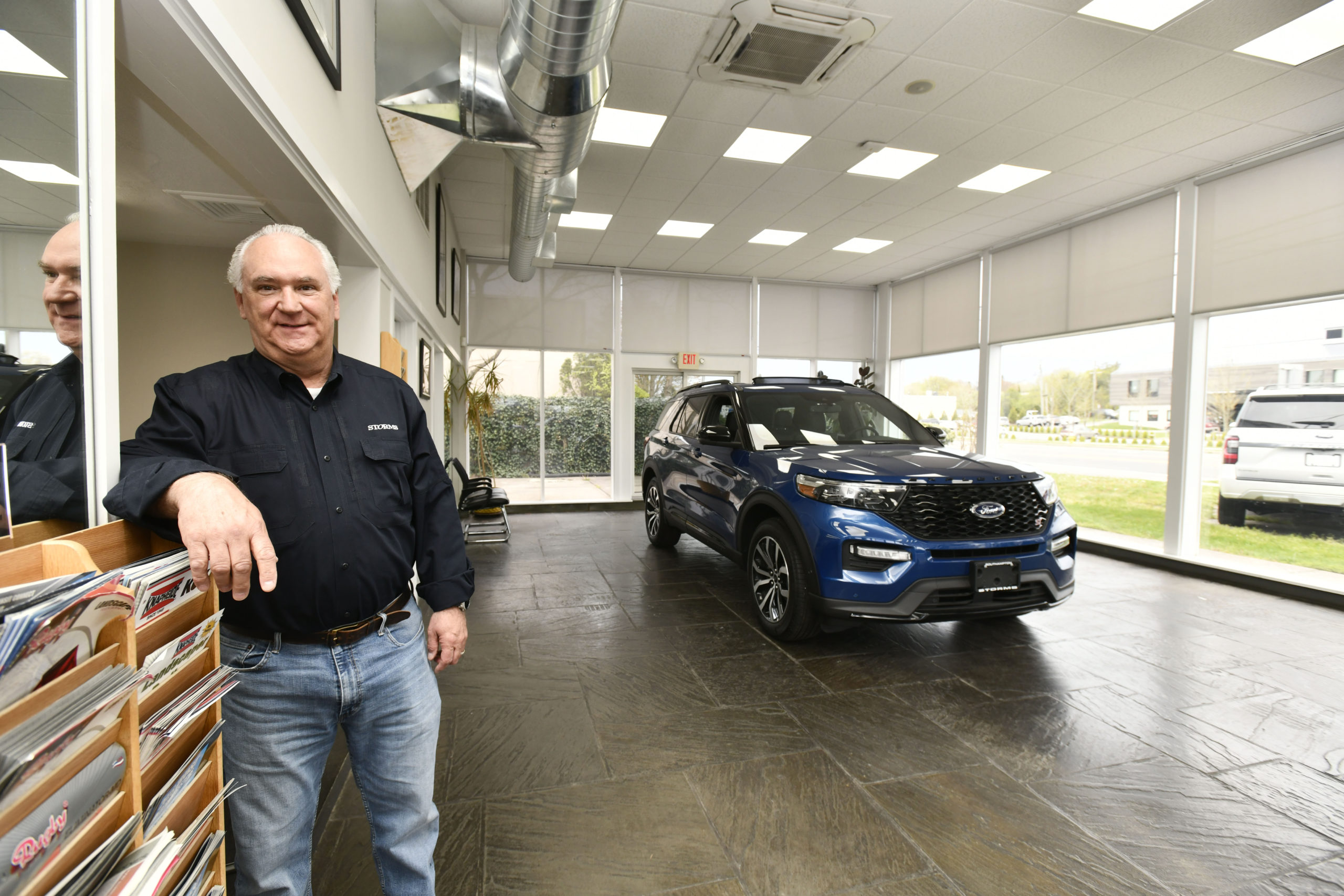 General Manager Stuart Schoener at Storms Ford in Southampton.    DANA SHAW