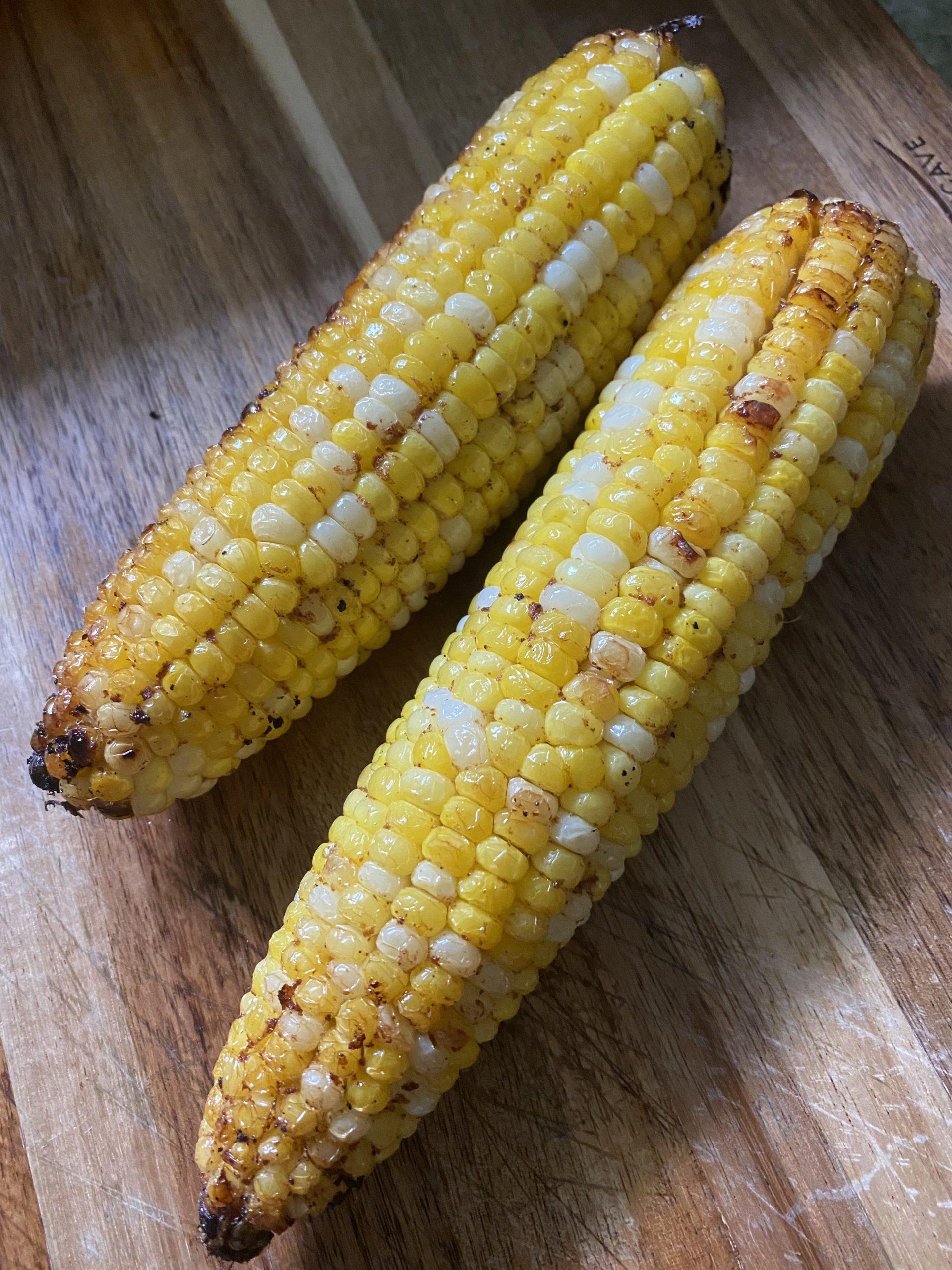 Grilled chili corn. STEVEN STOLMAN
