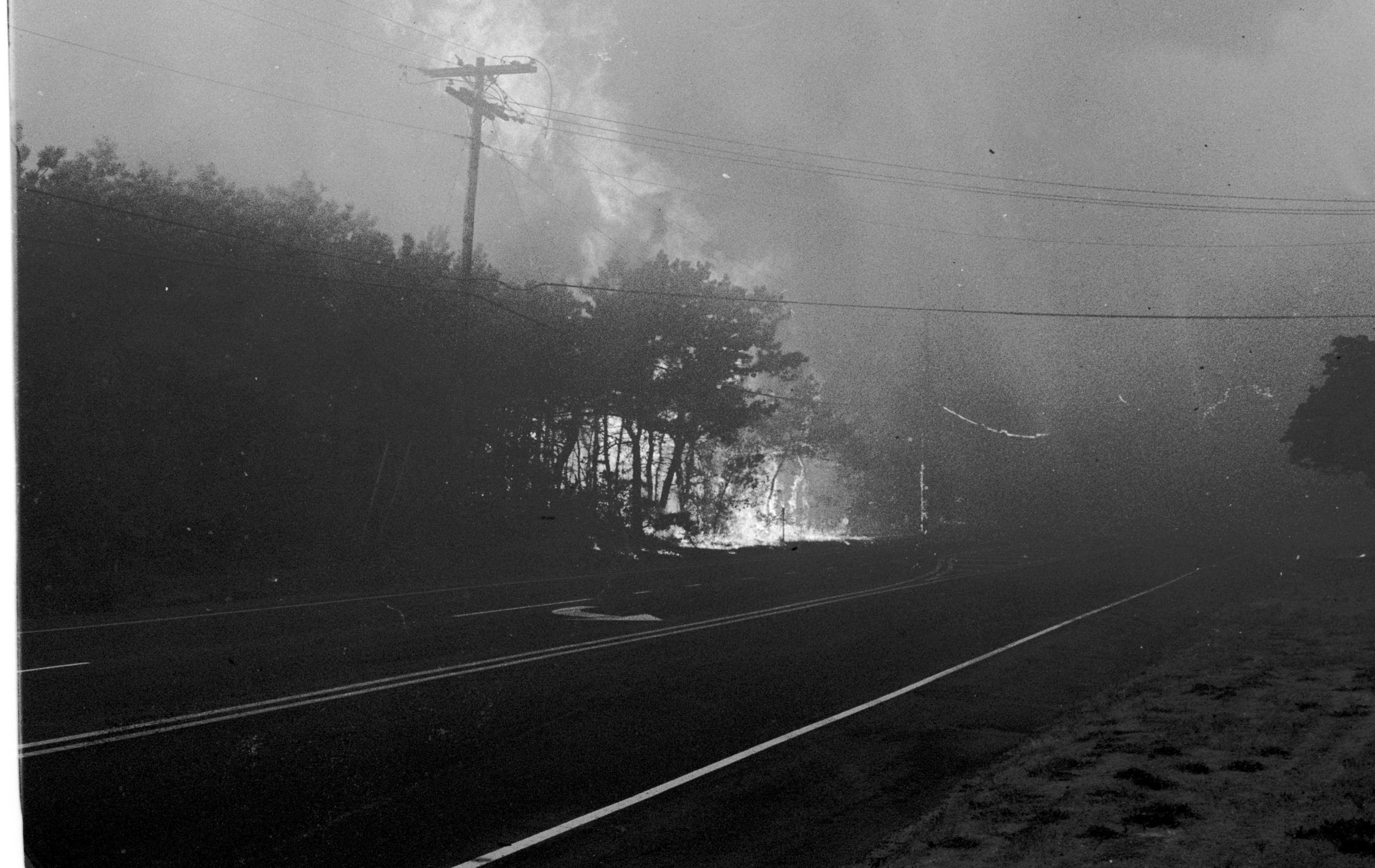 The Westhampton wildfire in 1995.  PRESS FILE