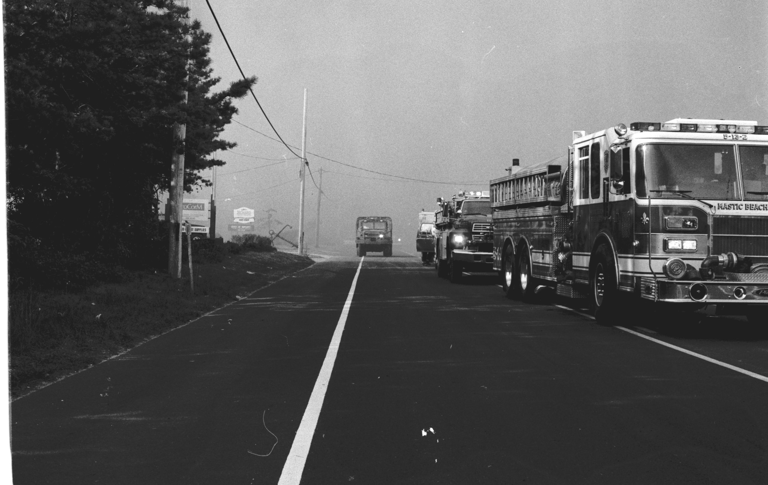 The Westhampton wildfire in 1995.  PRESS FILE