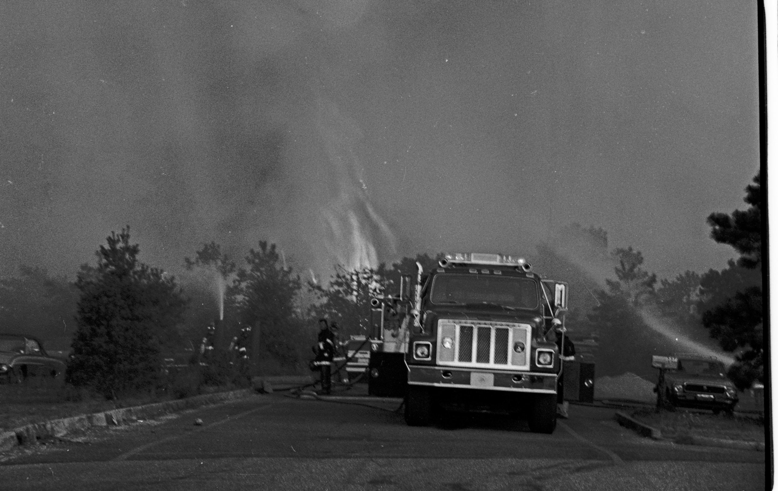 The Westhampton wildfire in 1995.  PRESS FILE
