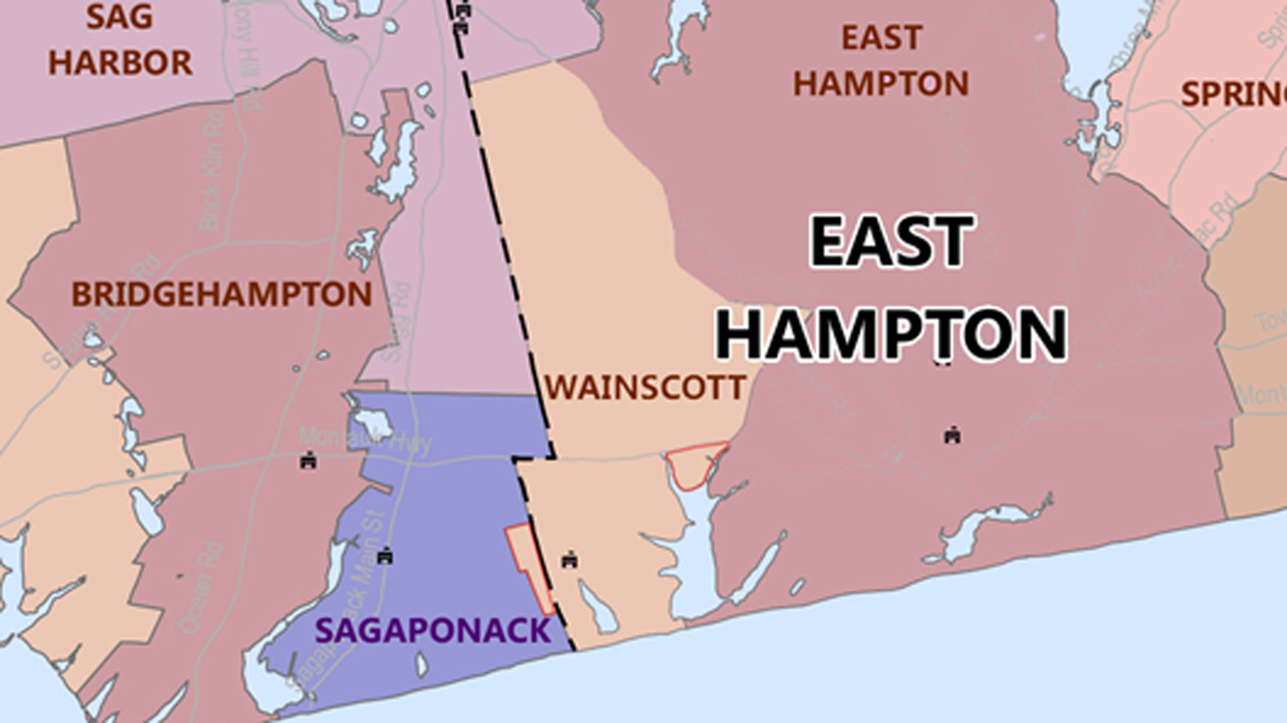 East Hampton Village Map Wainscott Village Opponents Say Proposal Is Invalid And Ill-Advised - 27  East