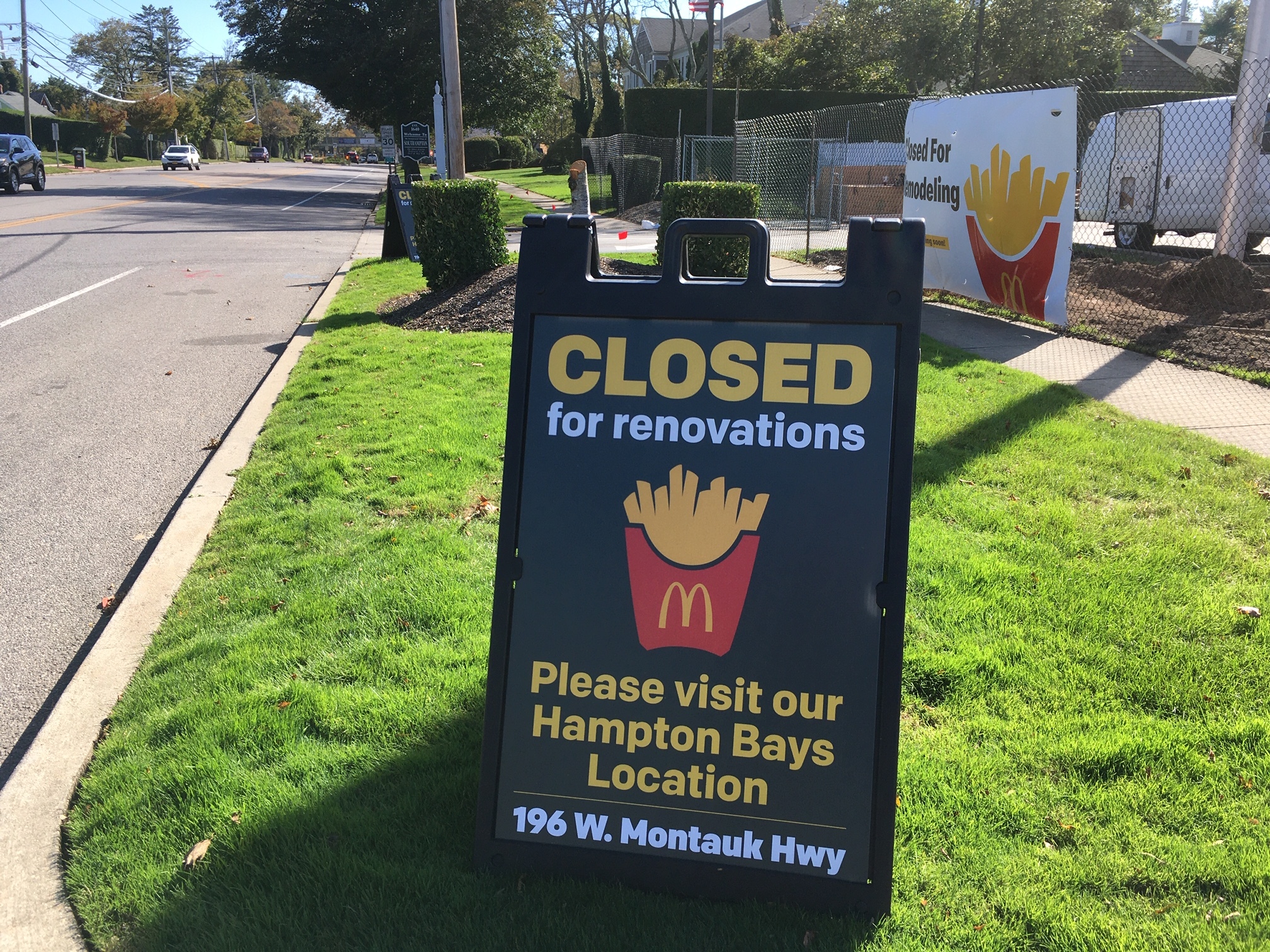 McDonald's Closed Sign