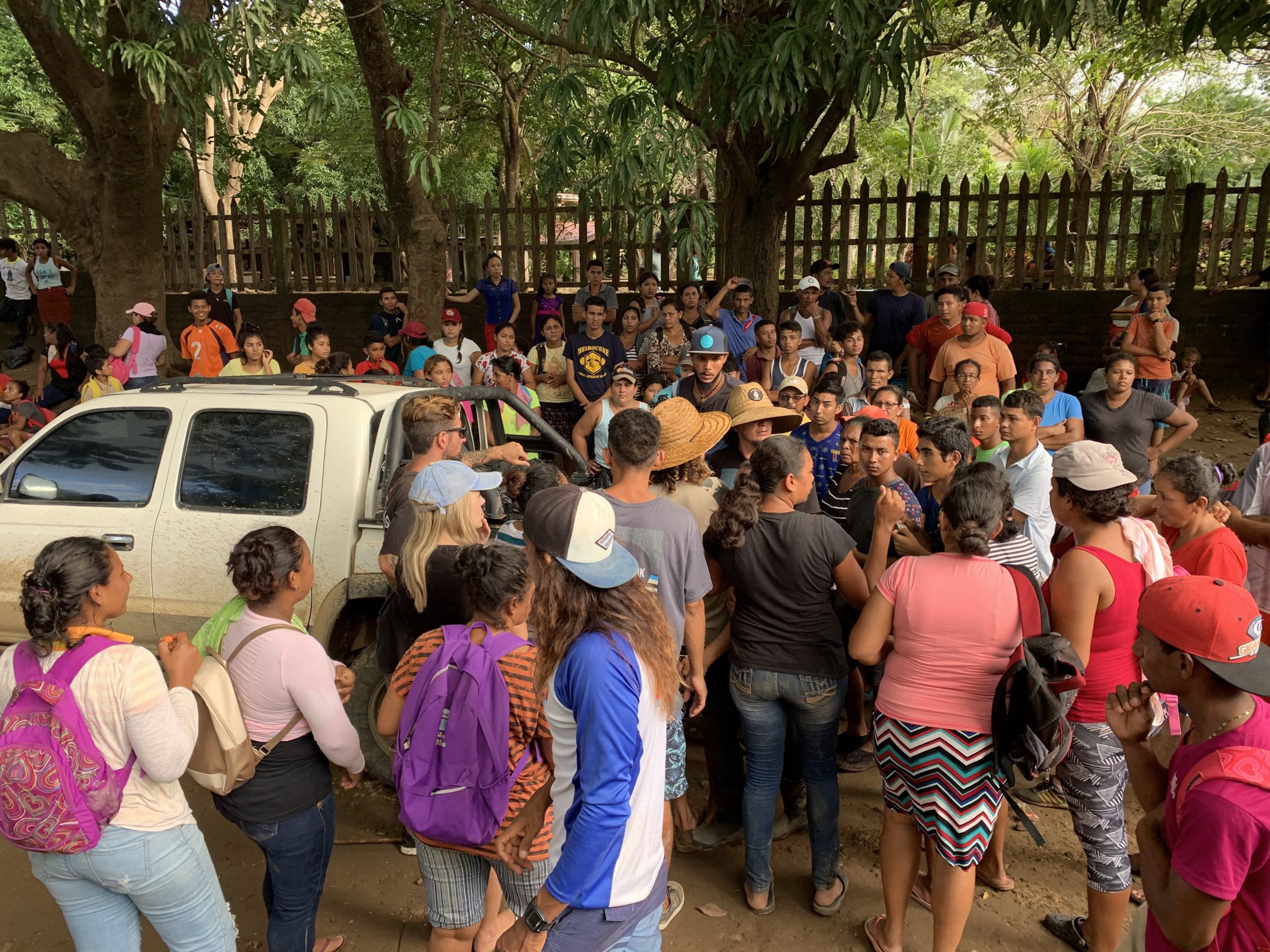 The first day of donation distribution in Nicaragua following the devastation from Hurricanes Eta and Iota.