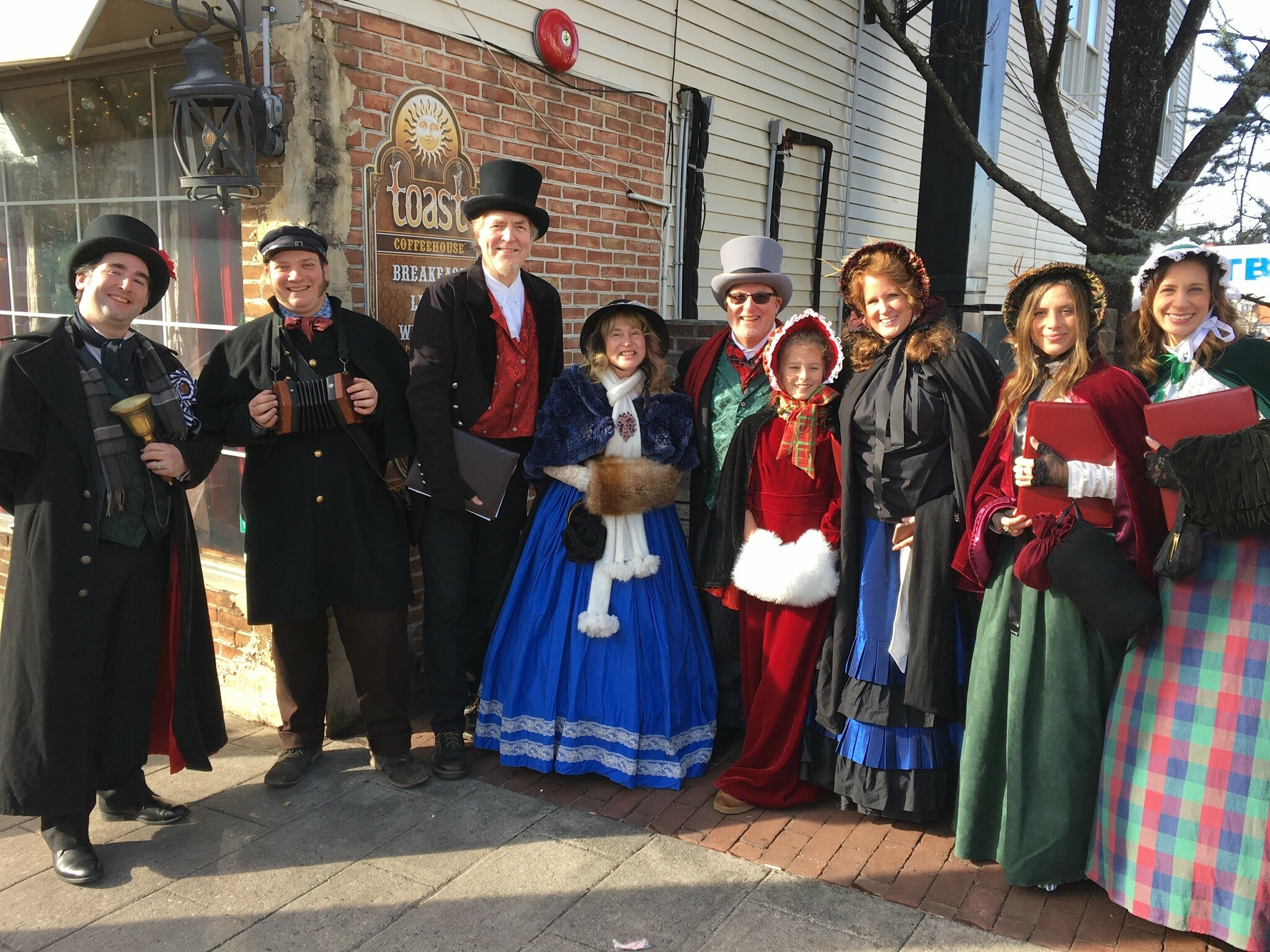 Bonnie Grice and The Dickens Carolers in previous years