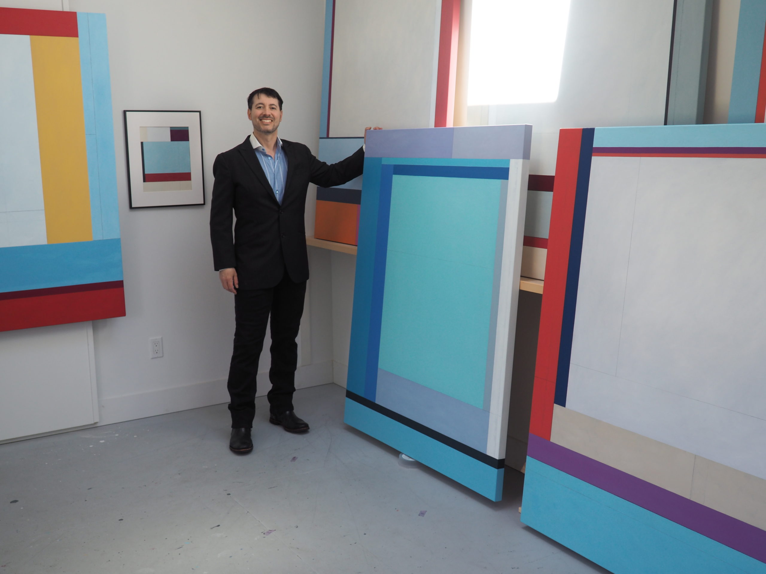 Chris Kelly in his studio.