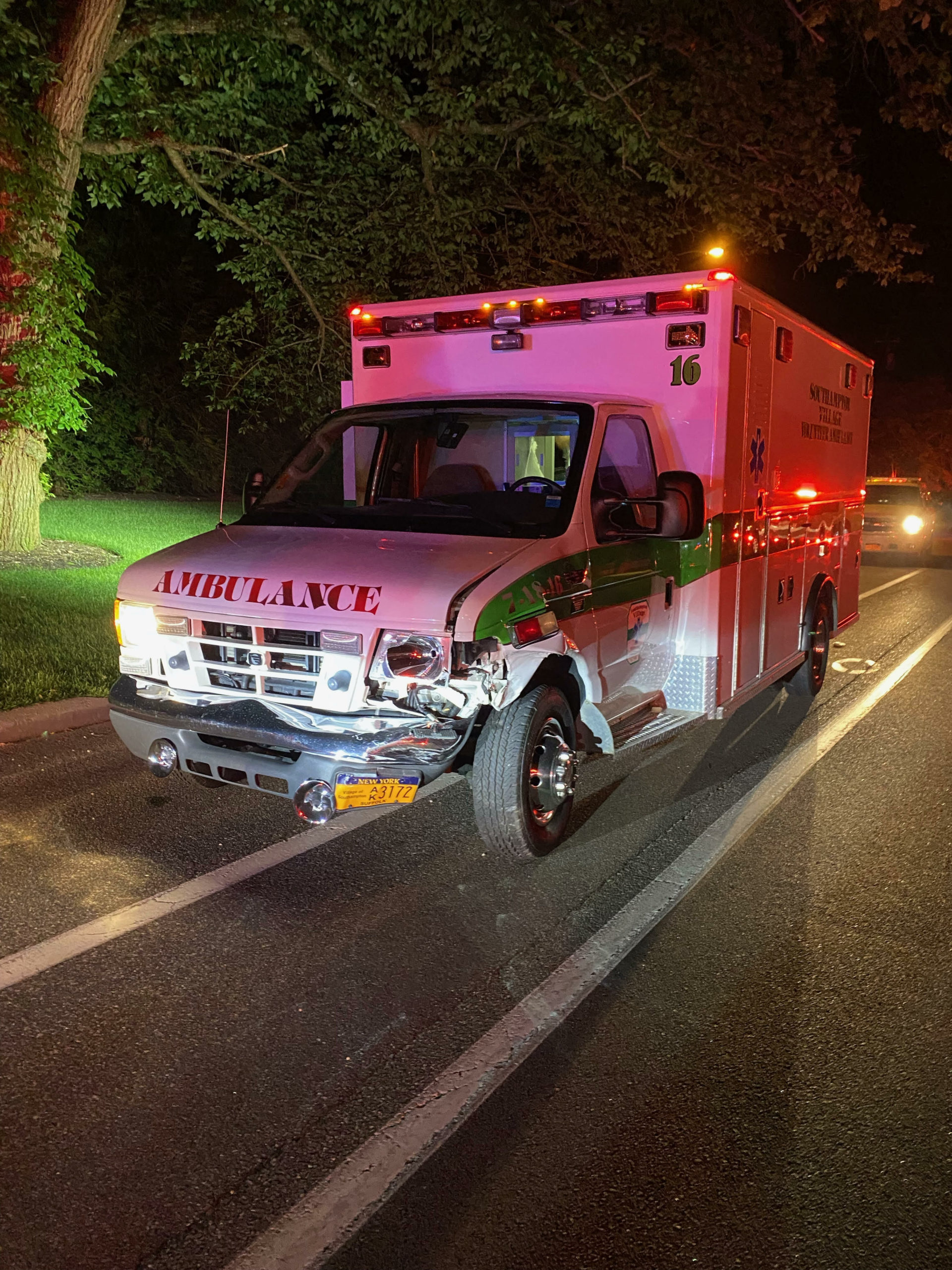 Police Seek Sedan That Struck Ambulance Sunday Night - 27 East