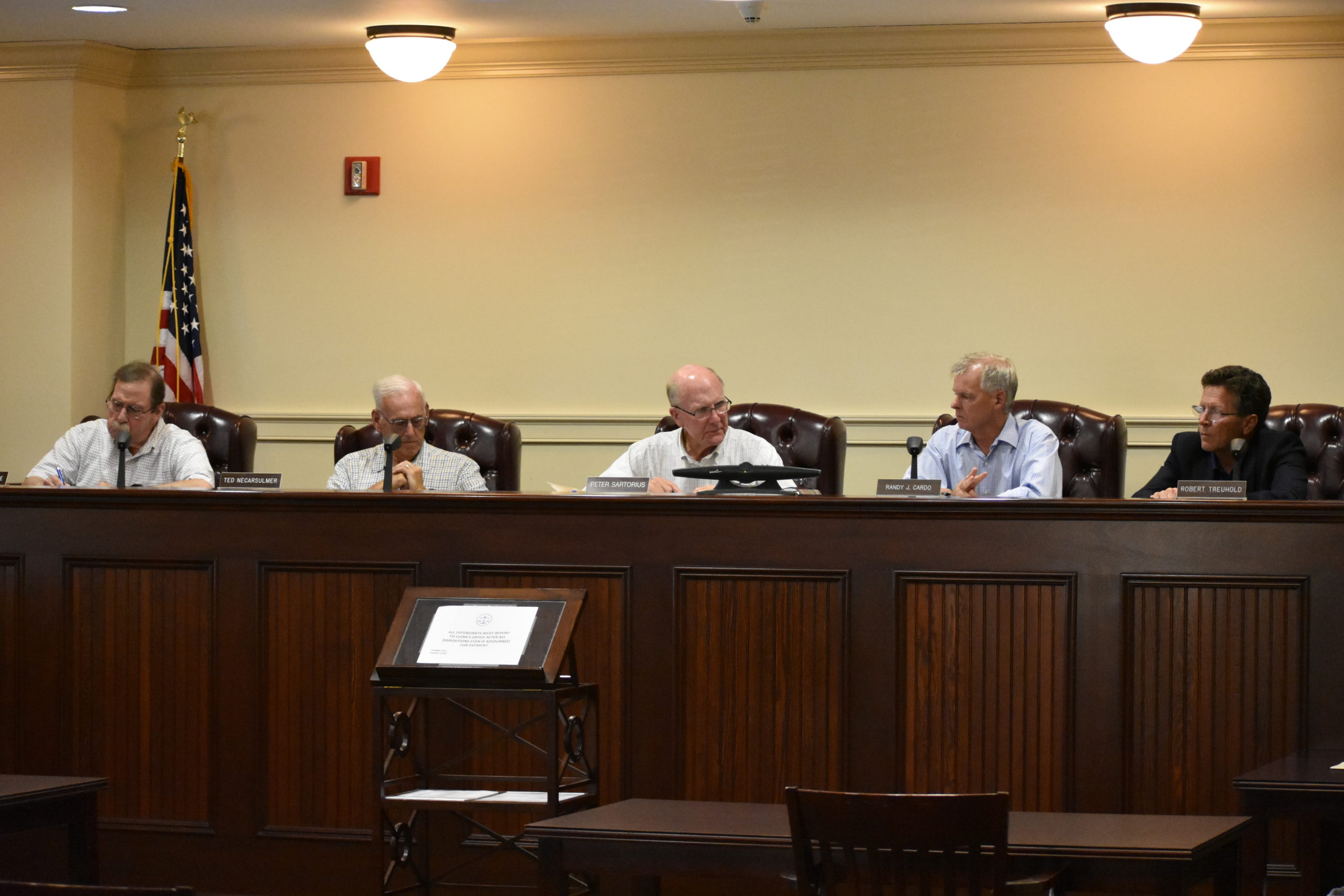 The Quogue Village Board convened for a special meeting on Monday, August 2 to vote on outdoor dining at the Quogue Club.