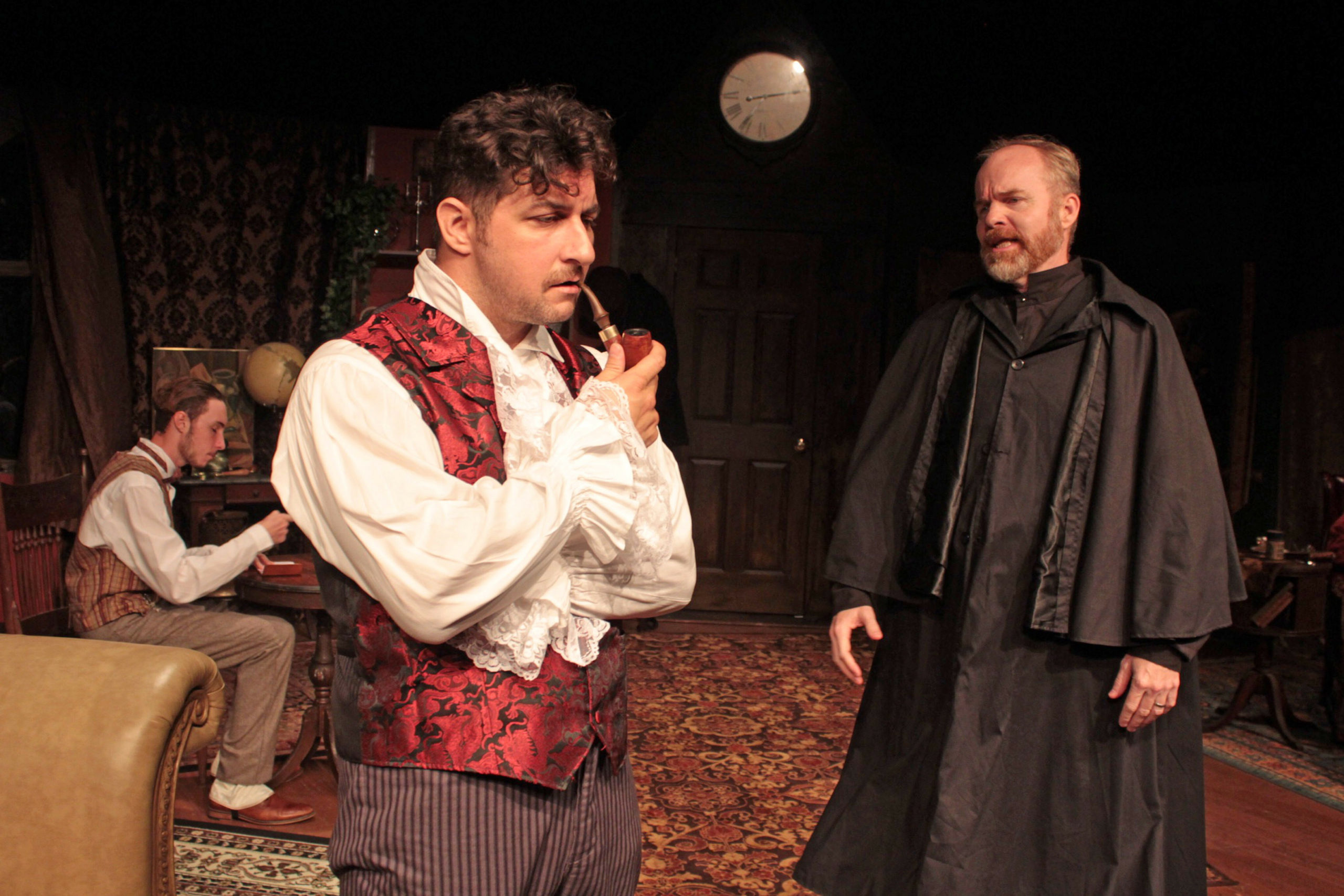 Tom Rosante and Mark Heidemann in “Sherlock’s Secret Life” at SCC.