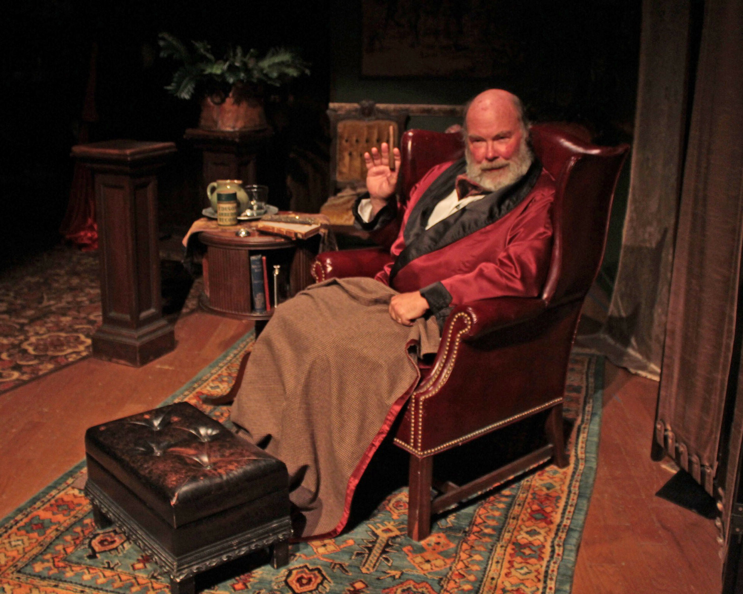 Ken Dorph as Dr. Watson in “Sherlock’s Secret Life” at SCC.