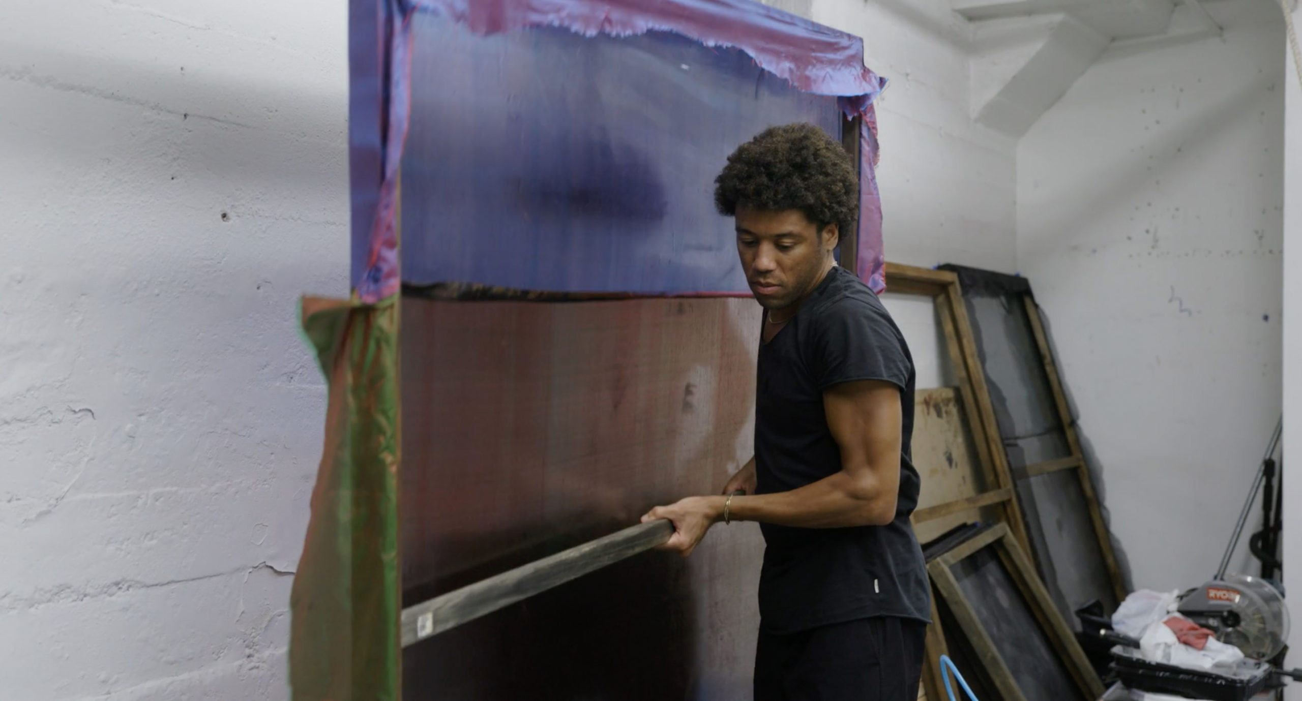 Artist Chris Watts as seen in Kelcey Edwards’ documentary 